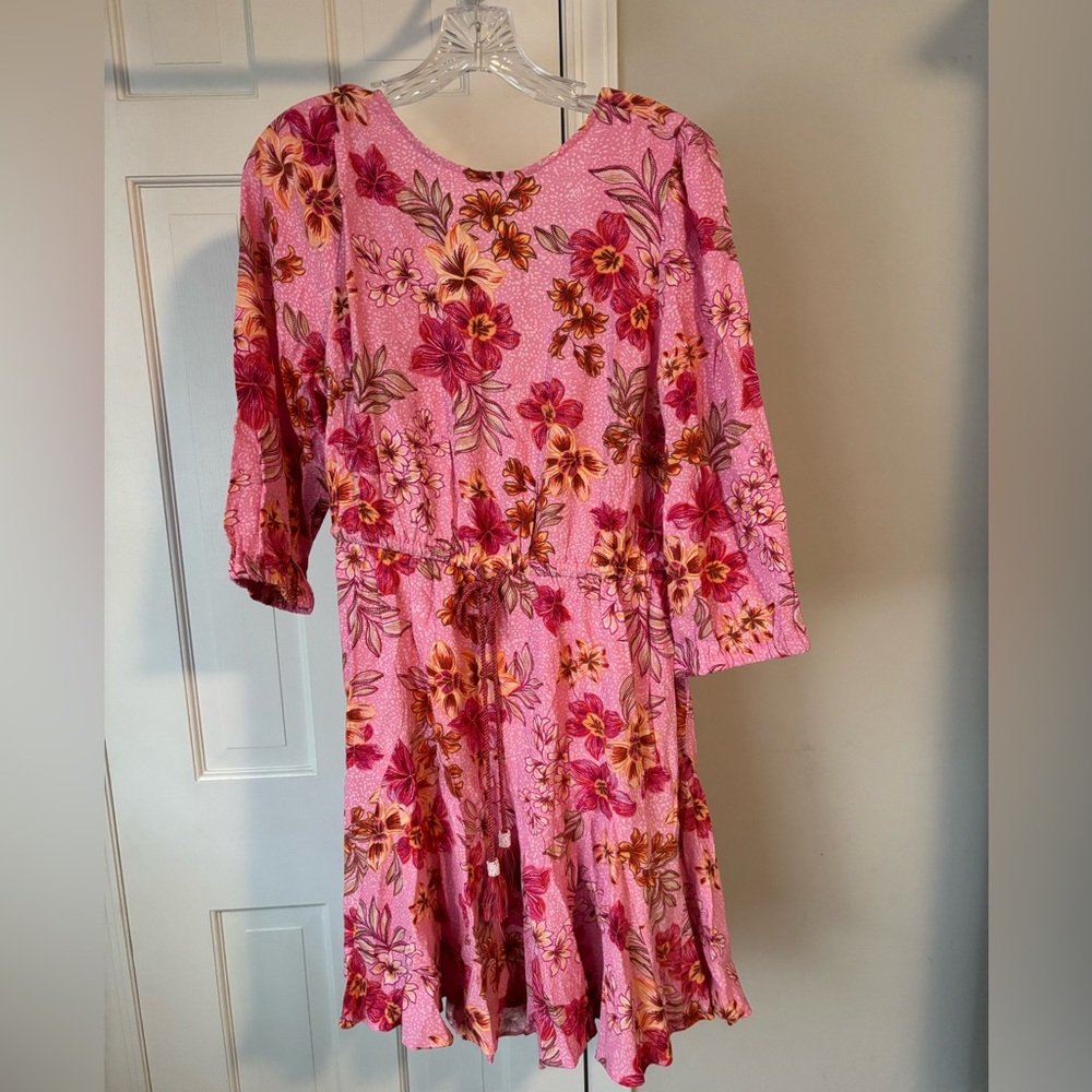 LOFT Pink Floral Mini Dress